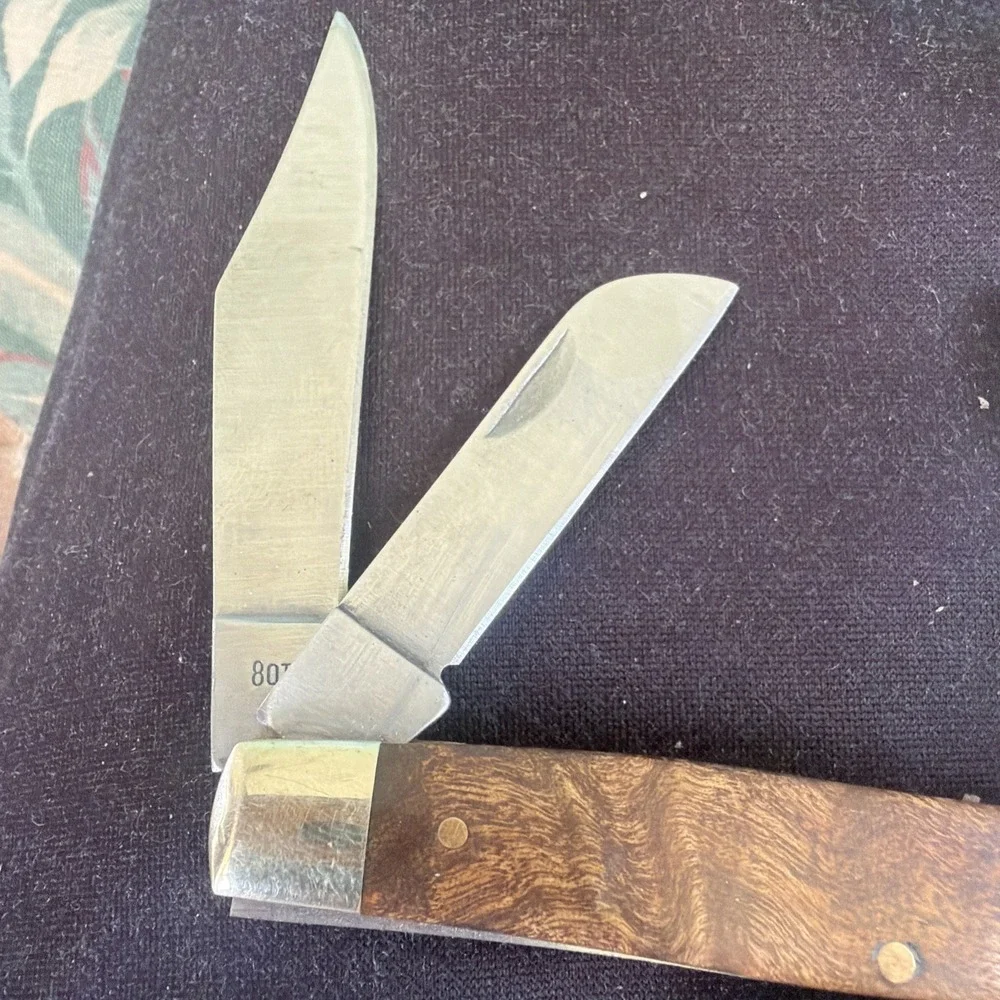 Old Timer 8OTW‎ Desert Ironwood Handle 3-BLADE Stainless Handles Used